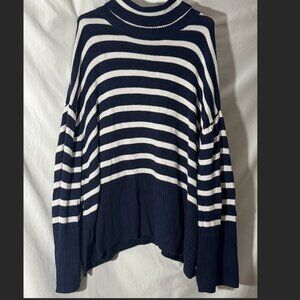 Loose Oversized Striped Knit Sweater